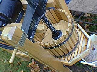 the business end of a cidermill